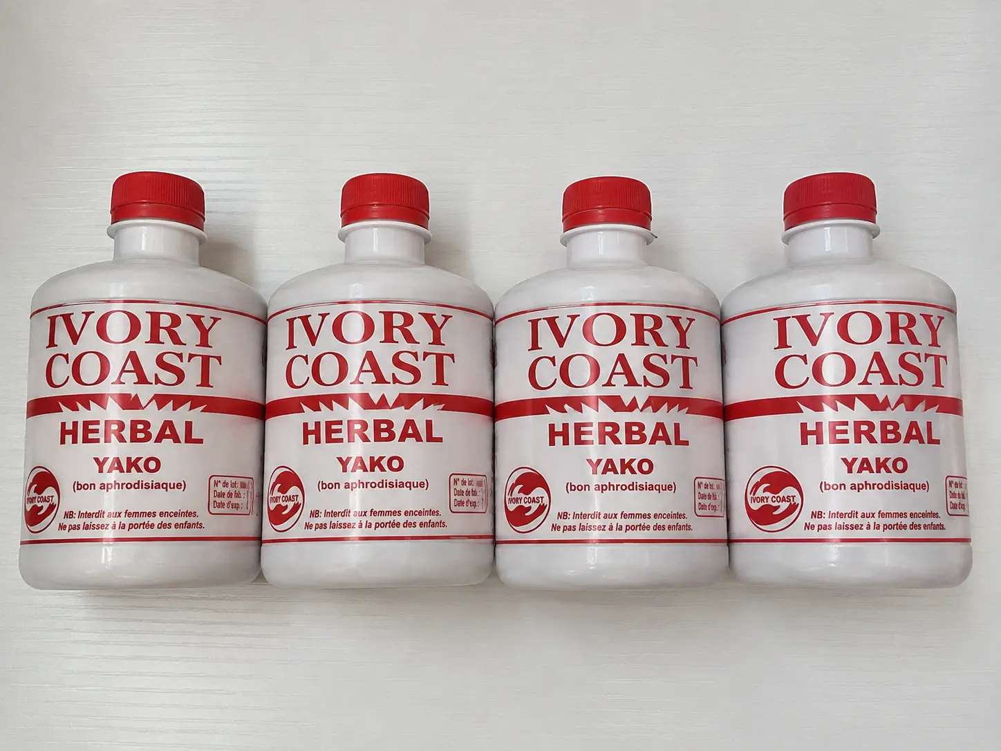 4-Pack Lapais Congnons Moussos Gona Energy Drinks (Ivory Coast Origin)