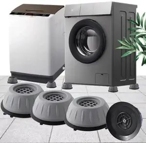 4PCS Anti-Vibration Washing Machine Support Anti-Slip Rubber Feet Base Pads Mat US Anti-slip Machine Foot Pad, Bathroom Fixture Accessories