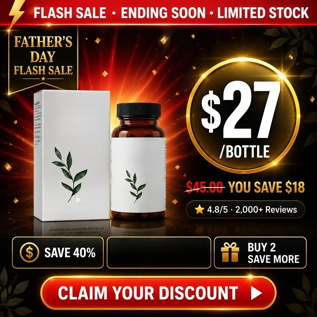 [Skin Repair]Men's Skincare Oil, Multiple natural plant ingredients