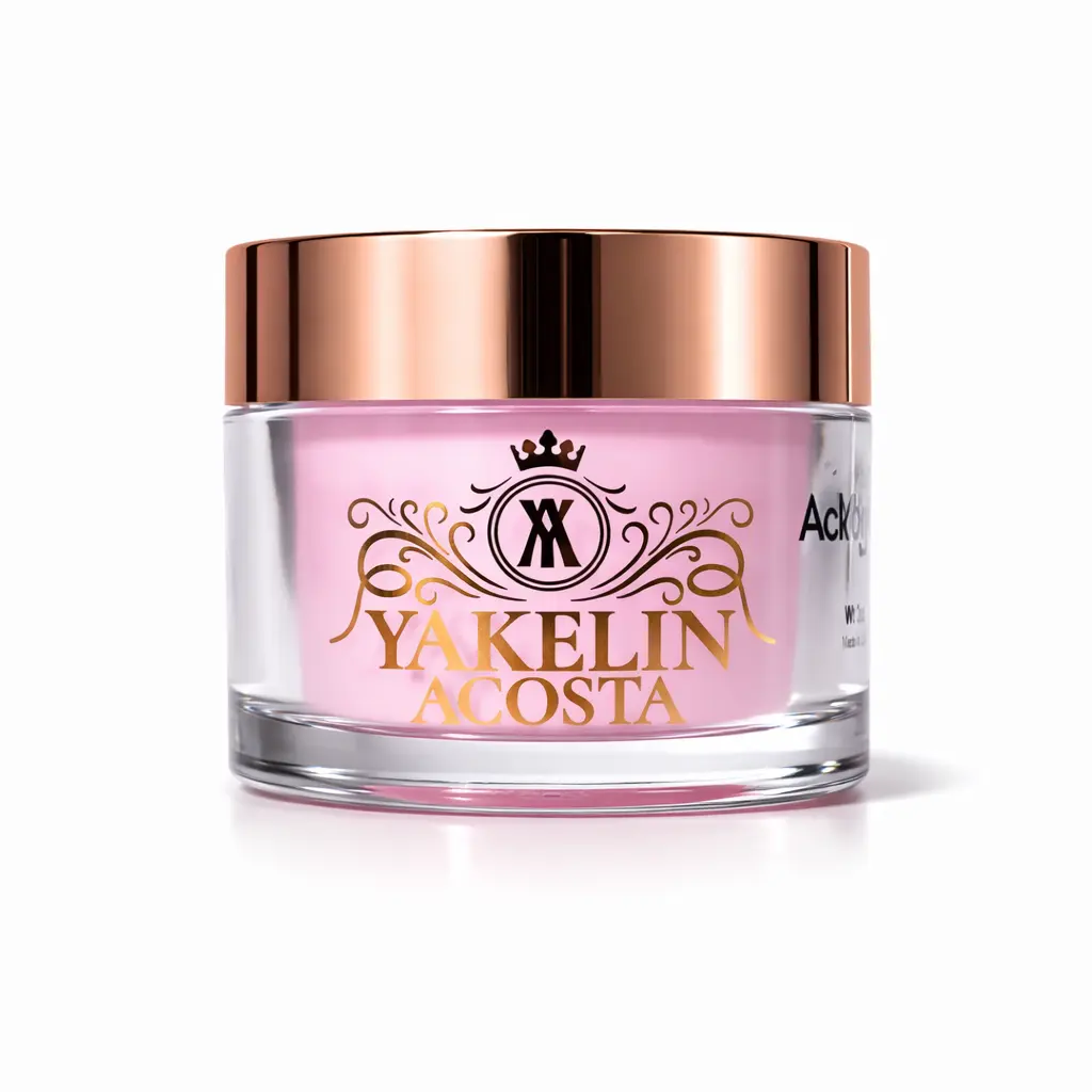 YAKELIN ACOSTA Pink Effect Covers Acrylic Powder Collection, Self-Leveling Formula for Manicure Nail Art, Includes Nude, Milky, and Glitter Decorative Shades, 2 oz Jars, Glitter Decorative Nails, Pink Acrylic Dip Manicure Products, Acrylic Dip Powder