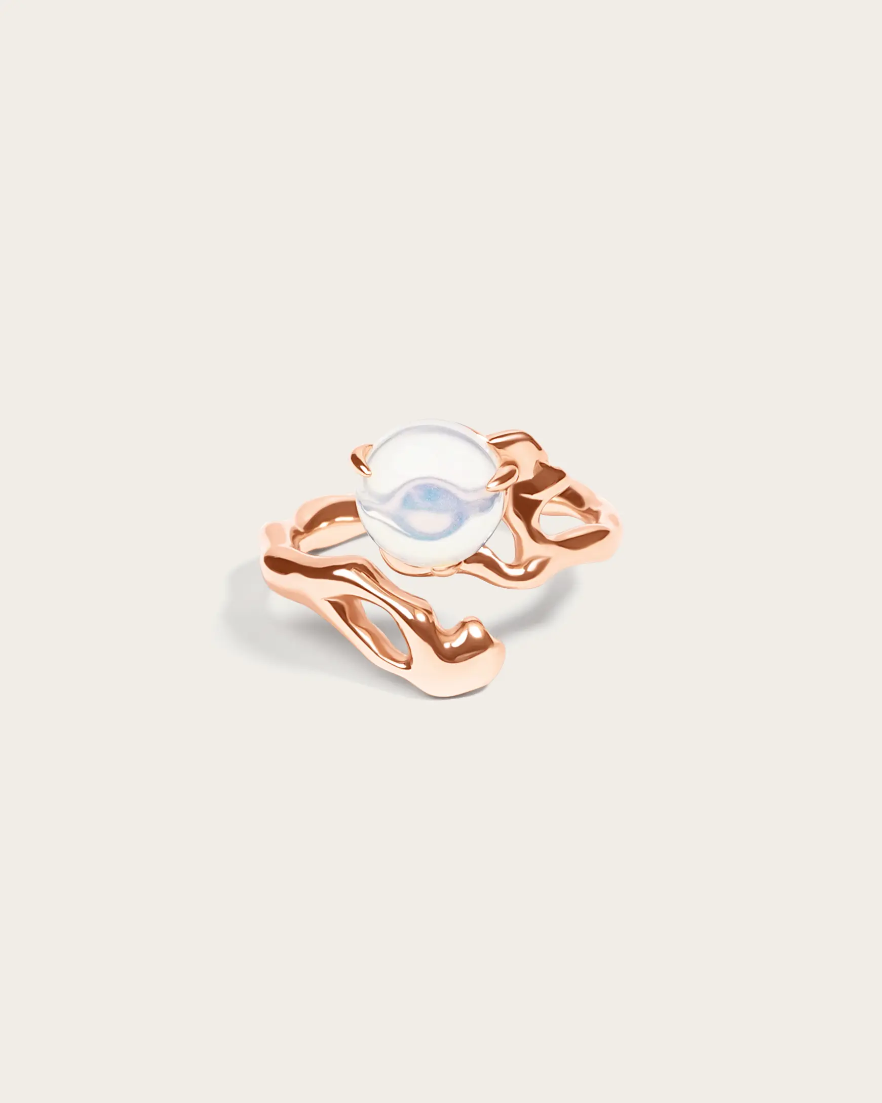 Flow Tide Opalite Ring - Rose Gold Vermeil