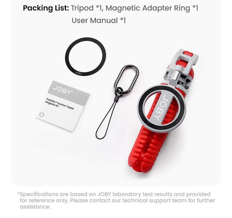 JOBY   PodZilla   Octo   Suction   Tripod