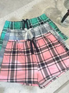 Women's Plus Size Casual Plaid Sleepwear Set, Comfortable Sleeping Clothes, Fashion Homeewear, Ideal for Daily Wear and Relaxing at Home, Girl Summer Clothes, Summer Shorts, Sleep Pants, Loungewear, Pajamas, Womenswear, Everyday