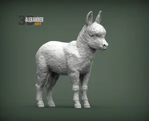 Baby Donkey Sculpture (Standing)
