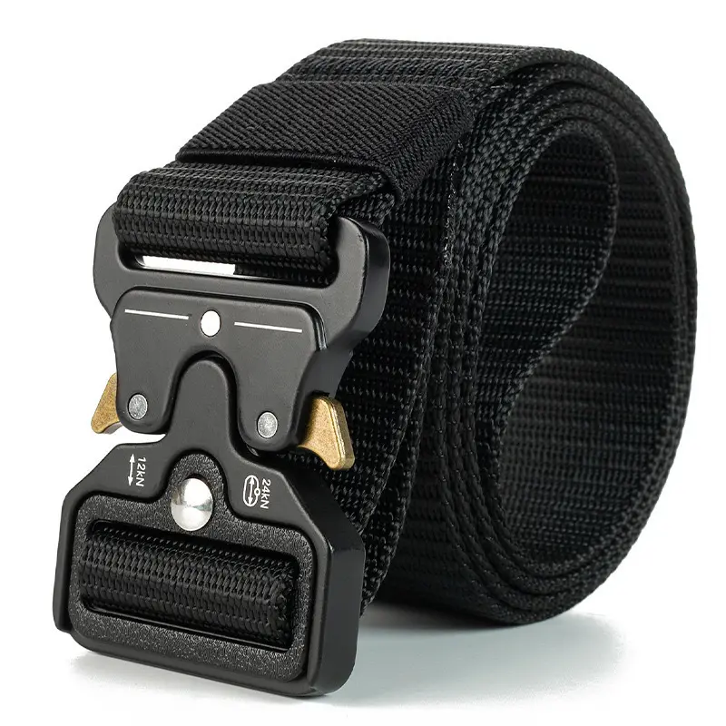 Heavy Duty Belts for Men with Quick-Release Plastic Buckle, Breathable Canvas Gear Strap, Ideal Gift for Hiking & Sports, Tactical Gear, Belt, Tactical Accessories, Waist Belt