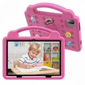 The new learning  gift for children 10.1-inch Android OS with Protective EVA   WiFi Bluetooth Gift for Children Learning System Quad Core Educational pritom educativa parental control  rom   de colores   entertainment dual camera
