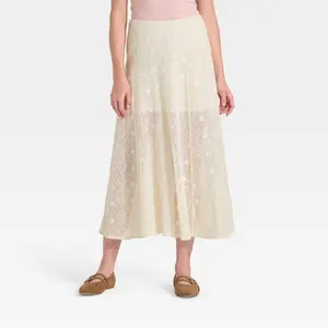 Women's Lace Maxi A-Line Skirt - Universal Thread