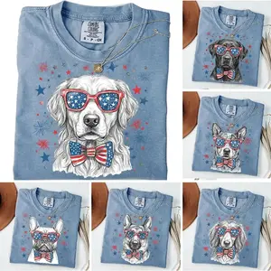 Comfort Colors 50+ Dog Funny 4th of July Shirt, Golden Retriever America 250th Anniversary Shirt, Patriotic Shih Tzu Shirt, 4th of July Dog Tee, American Flag Puppy, Funny USA Dog Lover Tee, 4th of July Dog - AG