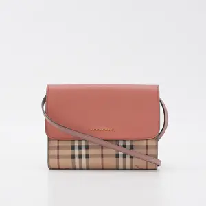 Pre-owned BURBBERY leather Crossbody Bags Burberry Haymarket Check Loxley Crossbody Bag BGP214953