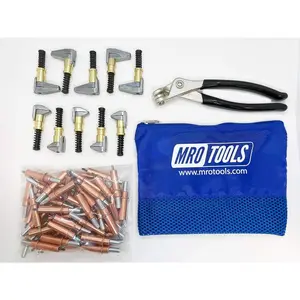 50 1/8 Cleco  Cleco Pliers  5 KSG 3/4 x 1/2 Side-Grip Clamps  5 KSG 3/4 x 1 Side-Grip Clamps Carry Bag (K1S50-1/8SG)