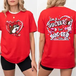 Buc-ees Valentines Day Adult and Youth T-shirt Sweatshirt, Buc-ee's shirt, graphic t-shirts, Buc-ee's Cartoon Mascot Funny Tee, youth boys clothes, Buc-ee's Fan Gift, men's clothing clothes merch, Cute Funny T-shirt, Gift For Him