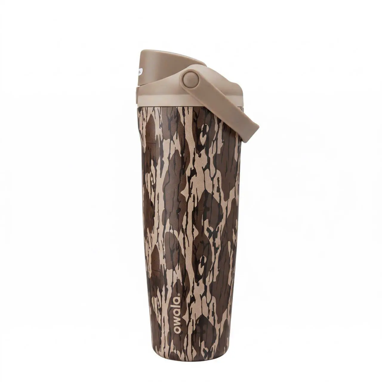 [Limited-New] Owala Mossy Oak Camo FreeSip Sway Tumbler, Durable Stainless Steel Water Bottle with 24-Hour Insulation, Lockable Lid and Straw for Travel