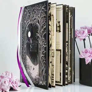 Gothic Style Wait Till Night Diary Notebook, Magic Forest Cover, Art Pattern, Hardback, Night Reading & Creative Writing