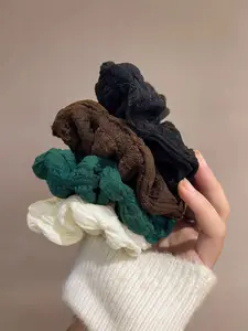 New Korean Style Puff Hair Tie Set for Women, High-End Ruched Headband, Party Commute Versatile Hair Accessory, 10 Pieces