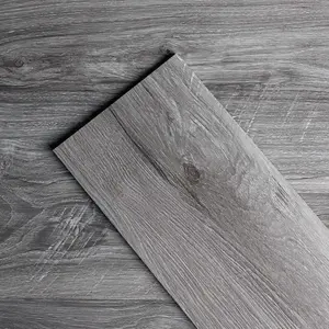 GFH Vinyl Flooring Laminate Flooring with Wooden Grain Effect 2mm 7Planks Environmentally Friendly DIY Peel and Stick Floor Tile for Kitchen Basements Dining Room Living room (10.5Sq.Ft,Grey)