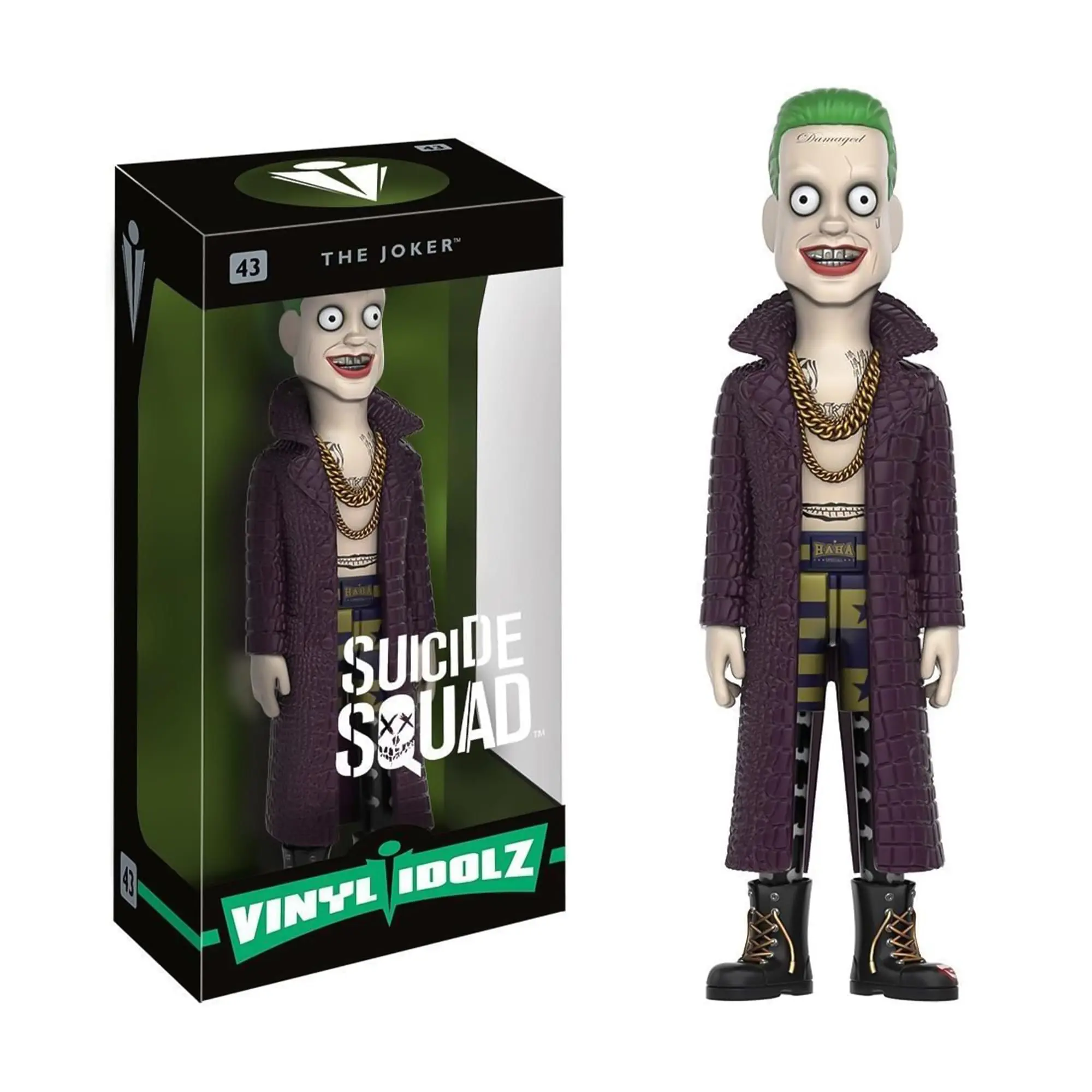 Suicide Squad Stylized The Joker Model Figure, Funko Vinyl Idolz Figurines Collectibles with Window Box
