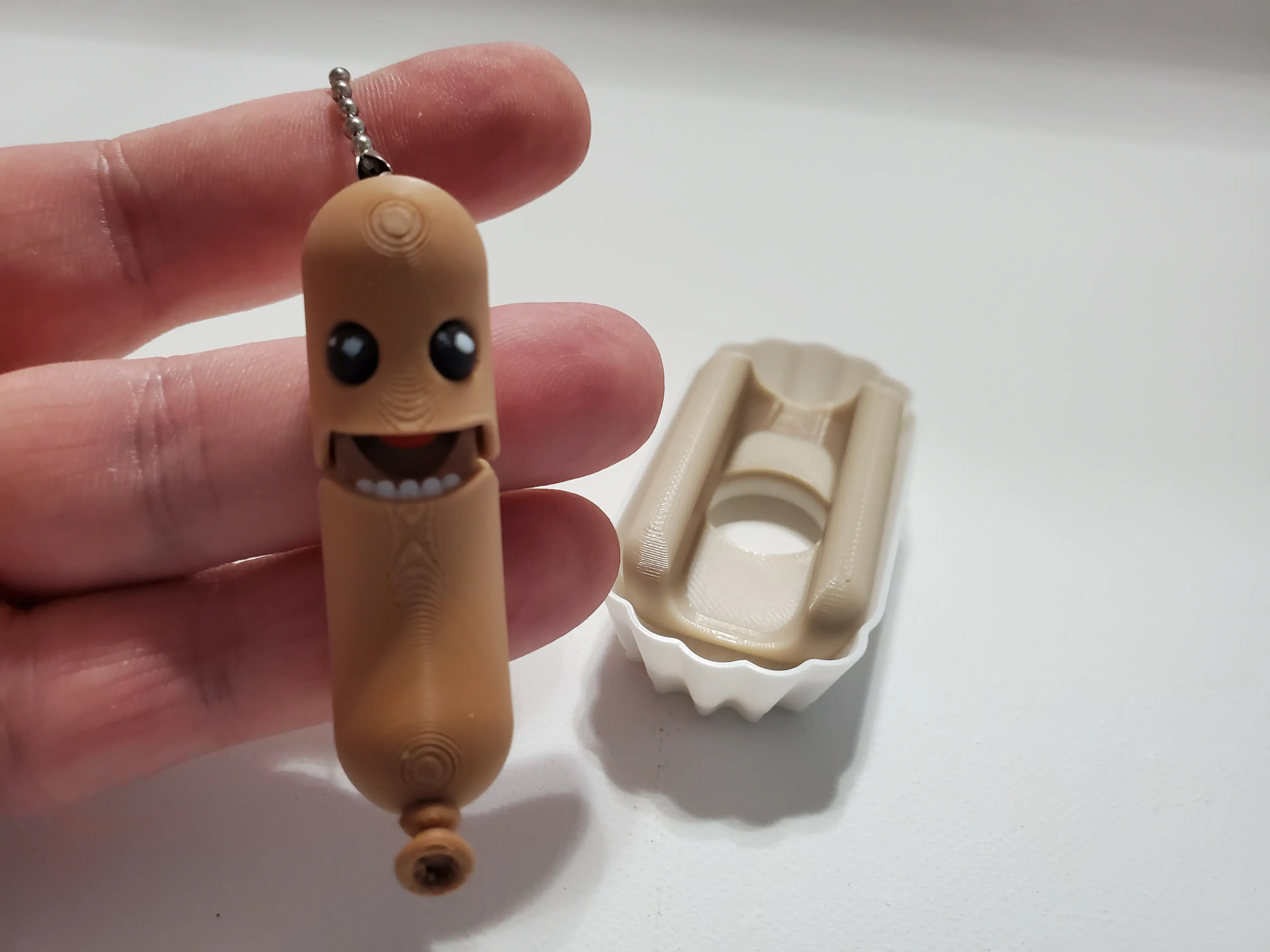 3D Printed Tickle Dogs - Hot Dog Themed fidget - Designed by MZM