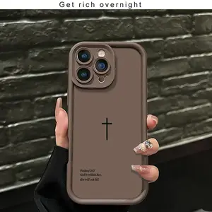 Biblical Cross Phone Case for iPhone 17 Pro Max 16 Pro Max 15 Pro 14 13 12 11 Sleek Shockproof Lightweight Cover with Protection Protective iphone 15 pro max case iphone 13 case drop-proof phone case Cellphone Smartphone