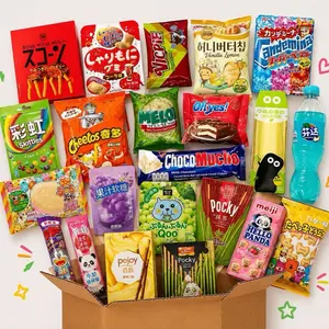 2 Pound Asian Snack Box - Japan Korean China Thailand Vietnam Assorted Sweets & Savory Snacks Gift Pack gift Potatoes Ramen