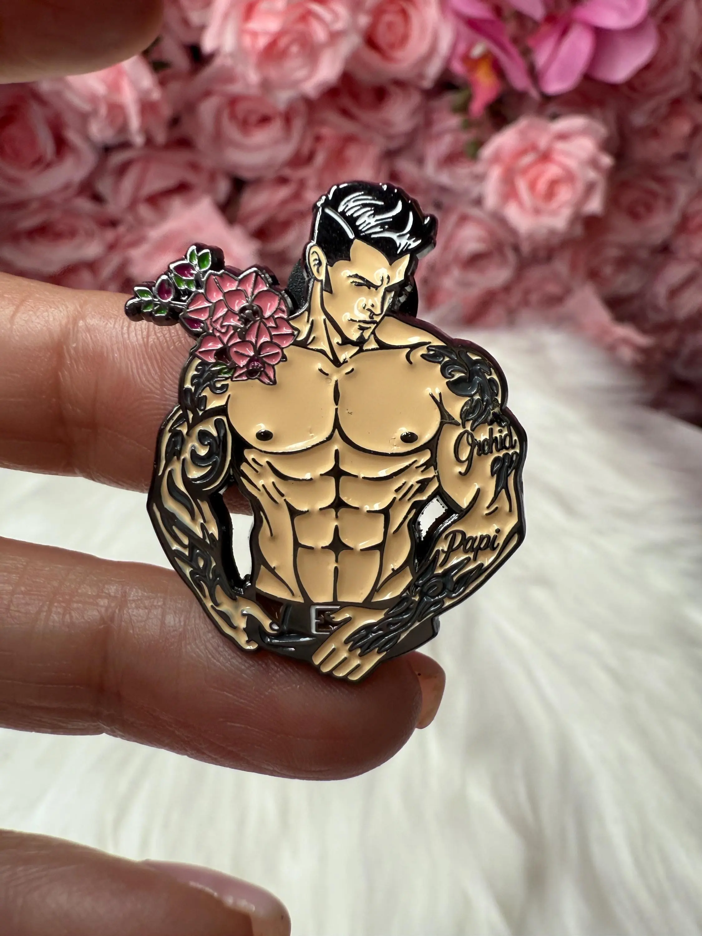 Orchid Tattoo Papi Pin - Orchid Papi Pin Brooch