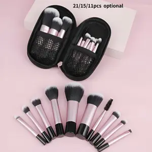 Mini Makeup Brush Set, 10pcs/12pcs Portable Makeup Brushes with Travel Storage Bag, Foundation Soft Brushes, Makeup Tools Kit, Cosmetic Brush Set, Travel Essentials