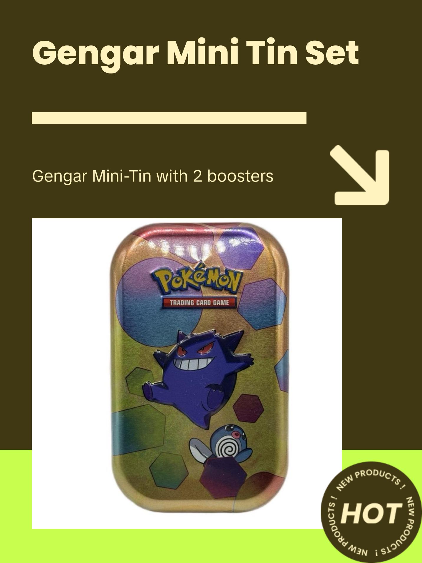 Pokmon TCG SV 151 Mini Tin Gengar Sealed | 2 Booster Packs Inside | Collector's Item - TikTok Shop Pokmon TCG SV 151 Mini Tin Gengar Sealed | 2 Booster Packs Inside | Collector's Item - TikTok Shop