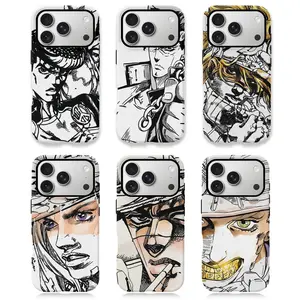 Anime Character Artwork Design Phone CaseSuitable for iPhone 17/16/15/14/13/12/11 ProMax/Plus Resistant Hard Case with ImpactDispersion Technology  Flexible Rubber LinerGlossy Finish UV Protected 2-Piece Design