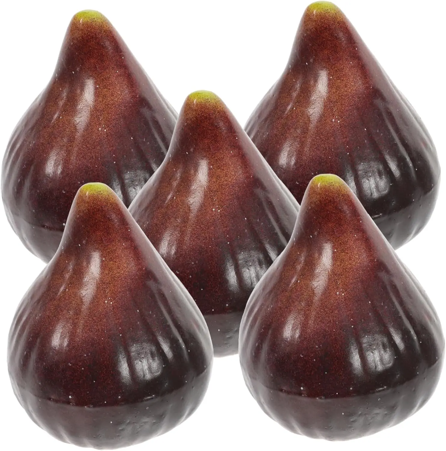 HYTROVE 5Pcs Realistic Simulation Fig Fruit Models Creative Childrens Fruit Shop Props Lifelike Household Decorative Fake Figs for Photo Displays Random Color Random Color