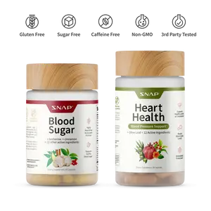 Blood Sugar + Heart Health Bundle - Support Healthy Blood Pressure and Circulation - Snap Supplements