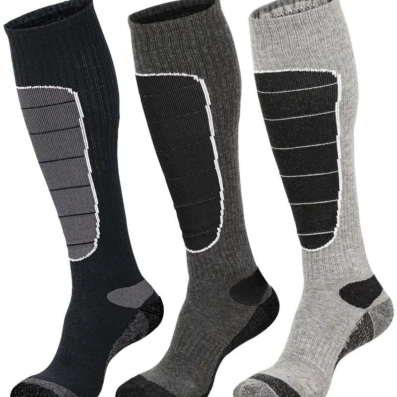 Hylaea Thick Merino Wool Knee-High Breathable Compression Socks for Adults - Natural Soft Fabric, Cold Weather Sports Socks for Skiing, Hunting