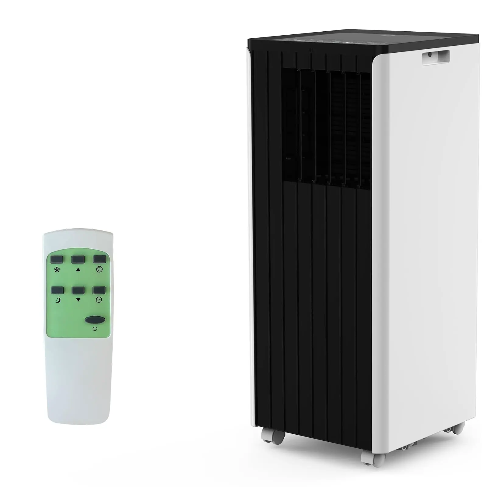 Garvee 8000 BTU Portable Portable Air Conditioner | 3-in-1 Cooling, Dehumidifier & Fan for Rooms Up to 350 Sq. Ft. | Includes 24-Hr Timer, Remote & Full Window Kit, 115V, Black Cover