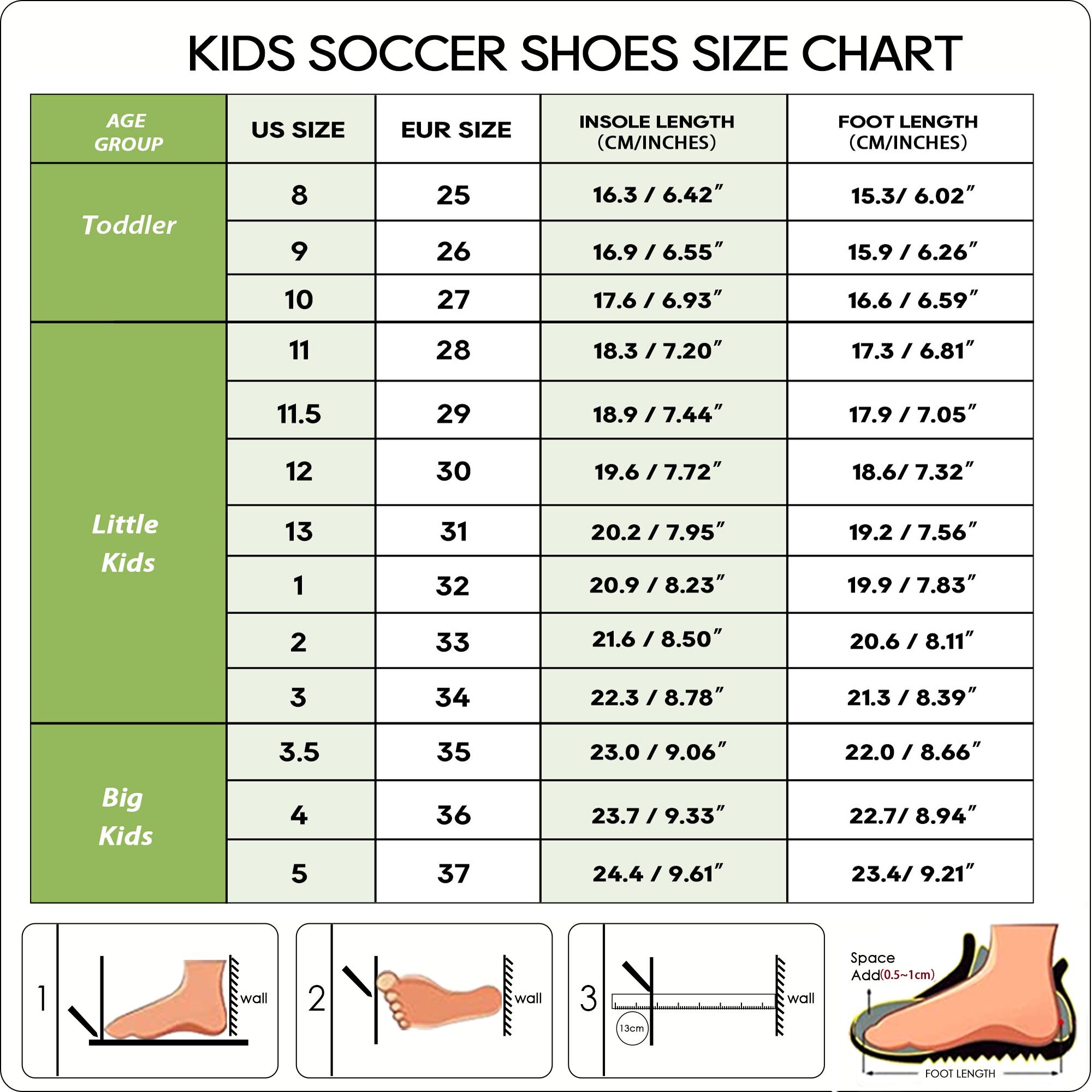 brooman Kids Lightning Pro Turf Soccer Cleats Girls Indoor Soccer Shoes Boys Baseball Softball Shoes