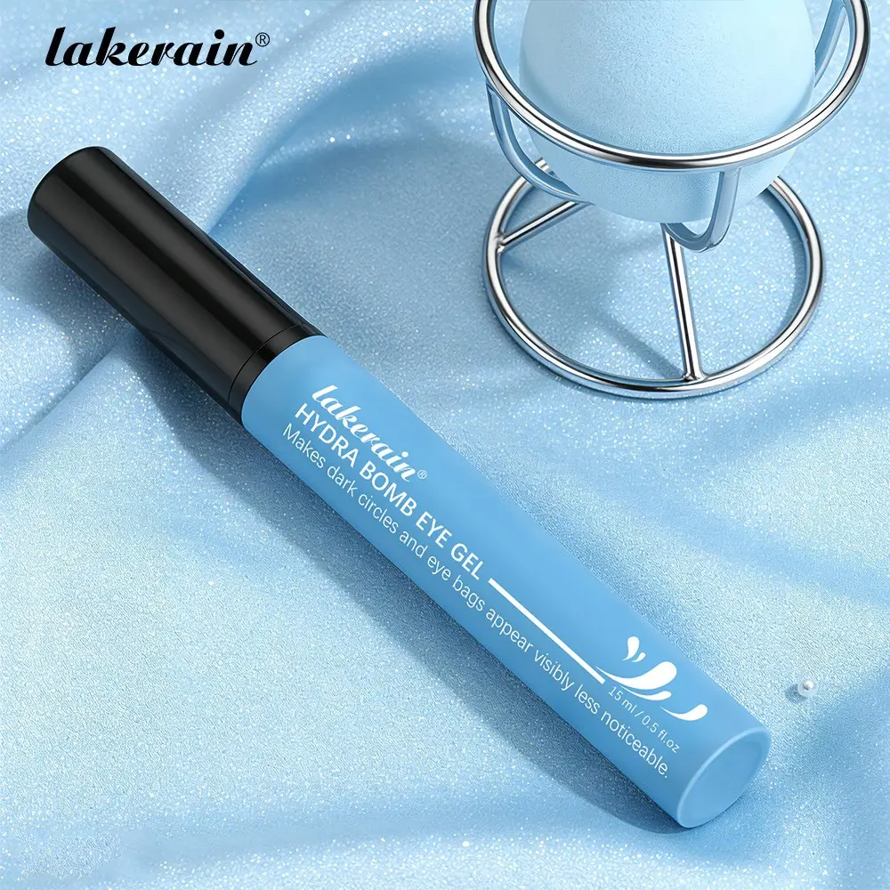 lakerain Bomb Eye Gel with Metal Tip, Skincare Hydrates Depuffs, Lightweight Non-Sticky Gel, Gentle for All Skin Types, Ideal for Tired Eyes Daily Care, Hydrating Eye Treatments