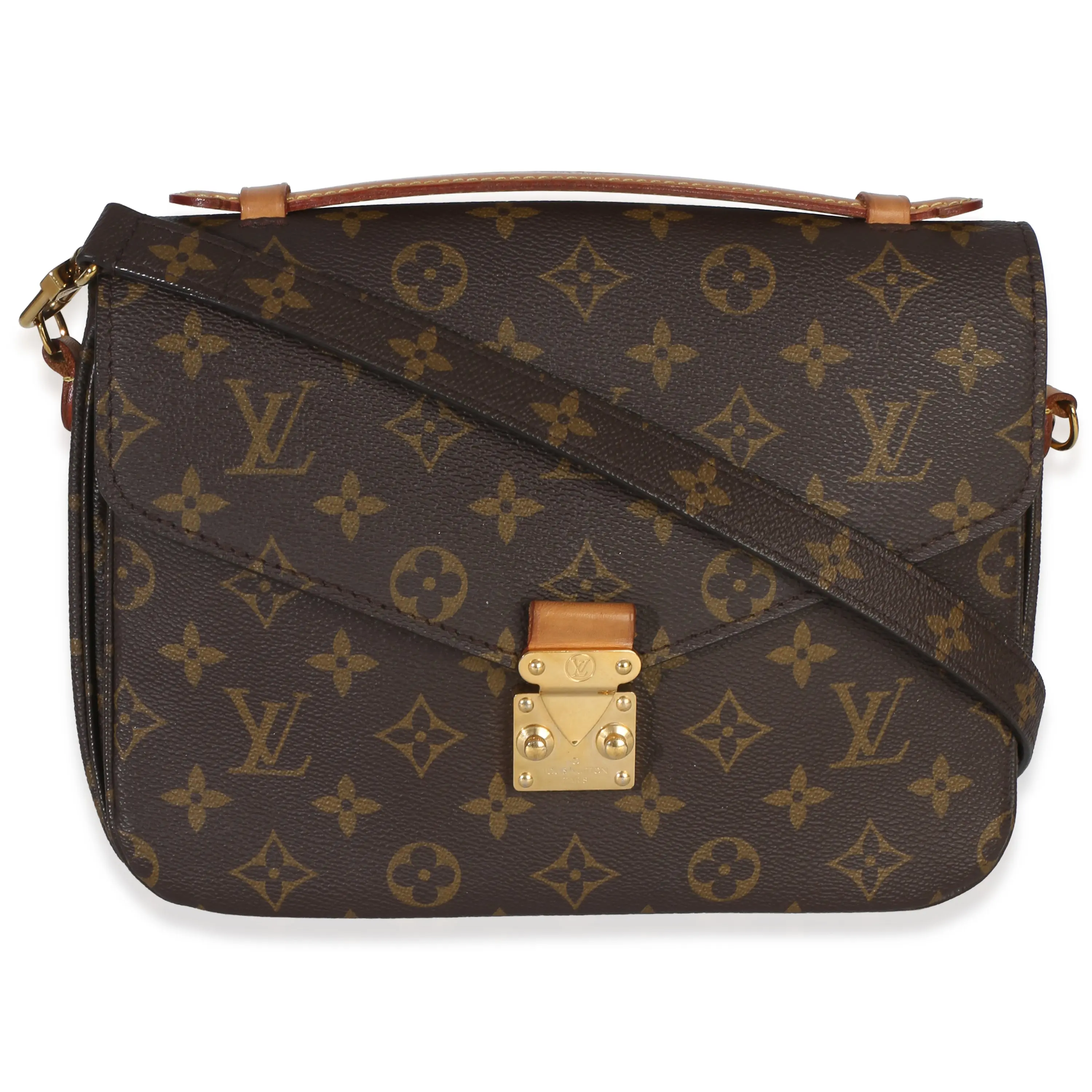 Pre-owned Canvas Shoulder Bags Monogram Pochette Metis