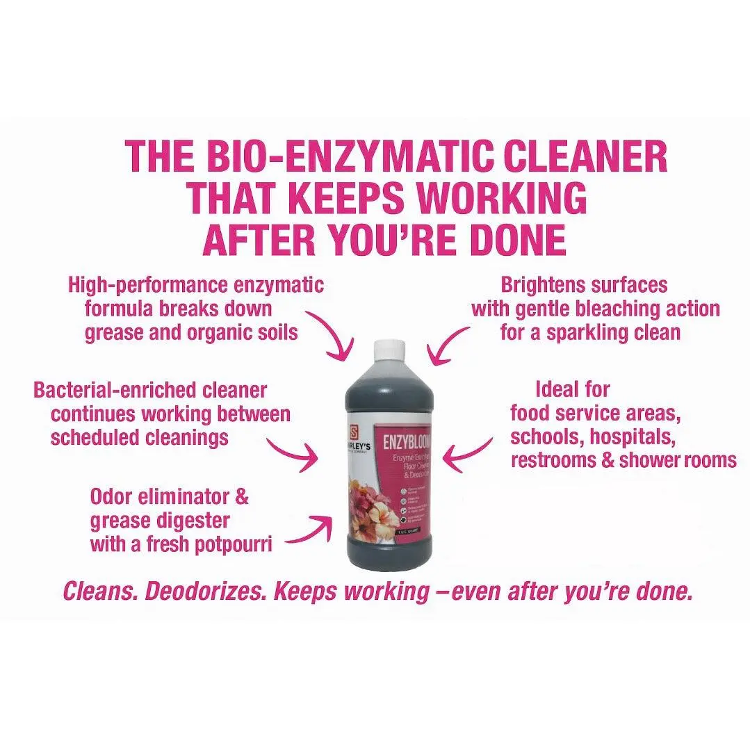 EnzyBloom Enzymatic Floor Cleaner Concentrate (1-Quart Bottle)