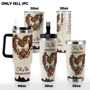 SMS - “Tú & Yo” Vaso Térmico de – Hecho en EE. UU., Conjunto de tazas Tumbler Regalo de Aniversario para Él o Ella, Taza de Amor para Esposo y Esposa, Vaso Especial para Parejas y  InolvidablesMomentos