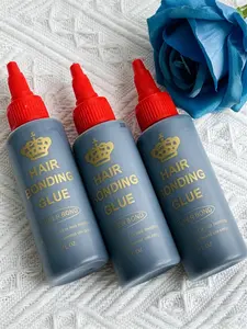 3-Pack 2 Ounces (60ML) Hair Extension Glue, Specialized Adhesive for Hair Weaves, All-Season Use, No Ca Prop 65