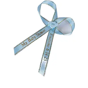 24pcs Baby shower favors personalized ribbons, baby shower party favors
