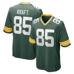 Classic Green #85 Fan Jersey Kraft Inspired Game-Day Top with Breathable V-neck Design & Embroidered Button Front for Comfort and Style