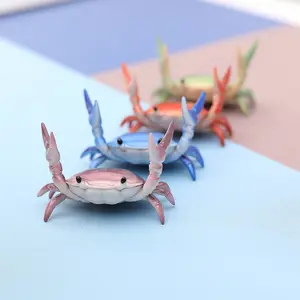 Realistic Crab Shaped Pen Holder Creative Cute Desktop Decorative for Office Home Desk Accessories Summer Gifts Stationery Supplies Room Winter Birthday Home Decor