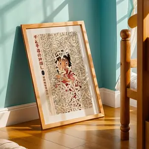 [SALE UP TO 50% + FREE SHIP]  Spirited Away (2001), Studio Ghibli Ukiyo-e Poster, Anime Art Prints, Vintage Retro Movie Print poster