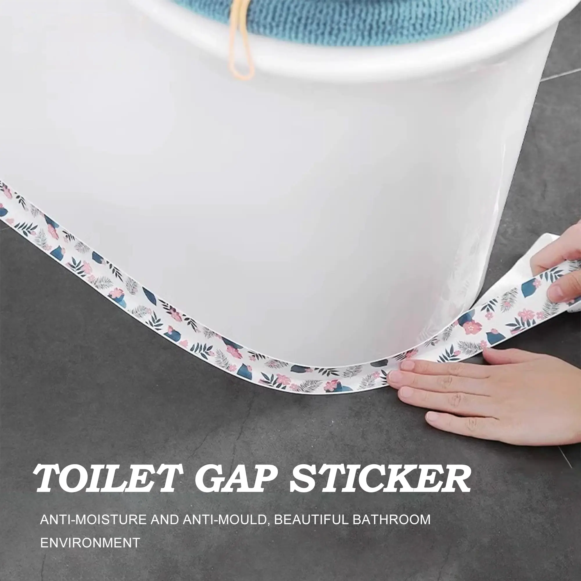 3 Counts Caulk Tape, Moisture Barrier for Bathroom,Random Pattern Leak Proof Seal Flexible Waterproof