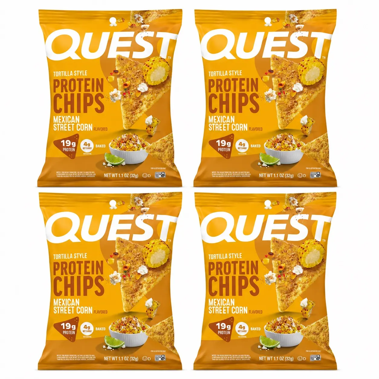 Quest Protein Chips, Mexican Street Corn Flavor - 4 Pack
