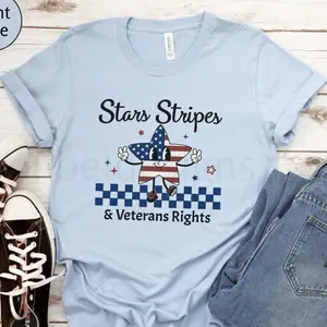 Retro Stars Stripes And Veterans Rights Shirt Subtle Patriot Fdt Tshirt Political Military Activist Tee Social Justice Protest Gift 100% Cotton 45821 1150