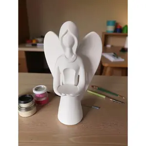 Minimalist Christmas Angel LED Tealight Holder Decor