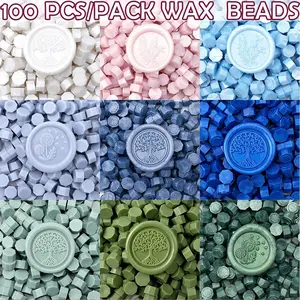 100 Pcs Flame Lacquer Sealer Wax, Wizard Shape Eco Friendly, Ideal for Envelopes & Wine Bottles, Durable Fireproof Sealant, Wax Seal Set