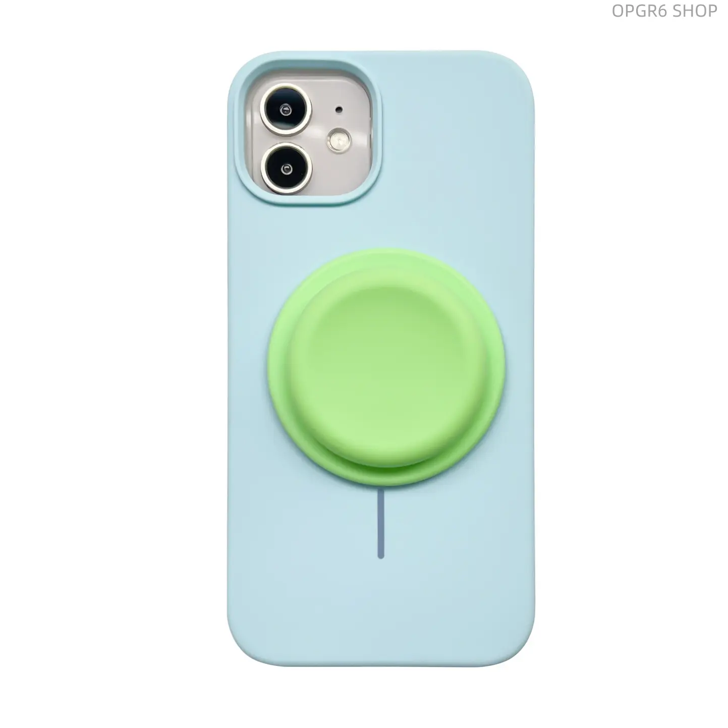 Stretchable Magnetic Pop Socket With Liquid Silicone Cap, Cute Macaron Solid Color Collapsible Phone Holder Bracket For Desktop Daily Use