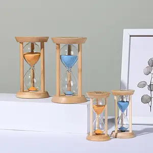 1PCS 3/5/10/15/30 Minutes Wooden Hourglass Timer Home Living Room Desktop Decoration Children Birthday Gift Portable Sand Clock #VHH