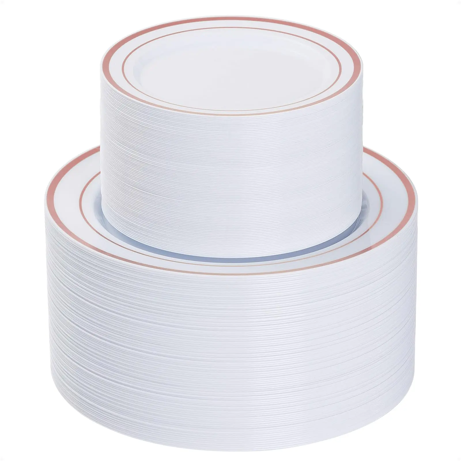 White / Rose Gold Rim