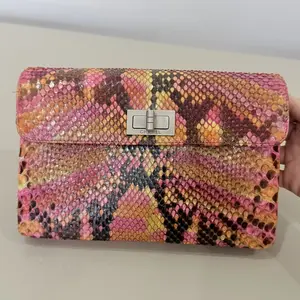 Pre-owned CHANEL 1 Clutches & Wristlets Python 2.55 Clutch Bag MI